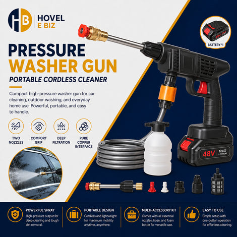 Wireless High Pressure Washer Gun