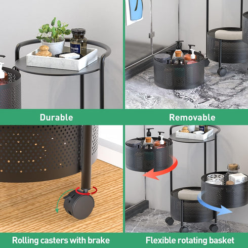 Premium Metal Vegetable & Fruits Basket – Stylish Kitchen Multi Layer Storage Organizer