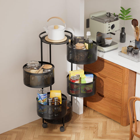 Premium Metal Vegetable & Fruits Basket – Stylish Kitchen Multi Layer Storage Organizer