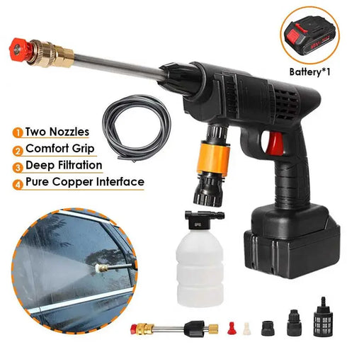 Wireless High Pressure Washer Gun