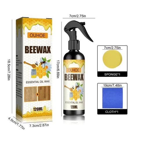 Beeswax Polish Spray for Wood Floor Stain Scratches